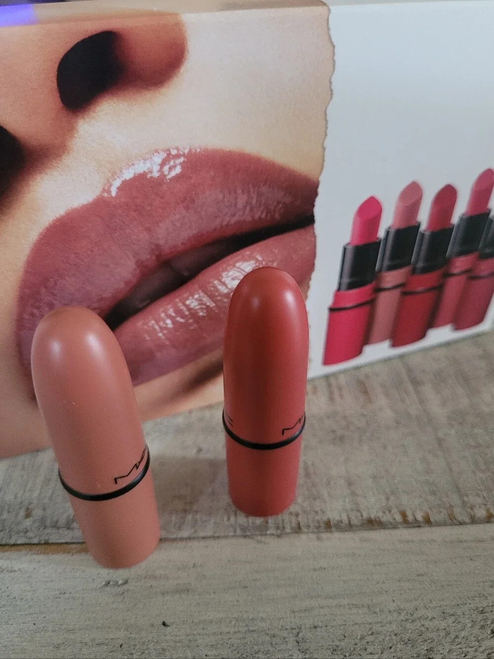 New MAC mini matte Lipstick duo in Kinda Sexy & See Sheer